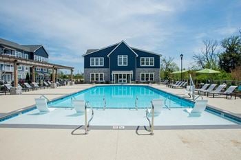 Resort style swimming pool